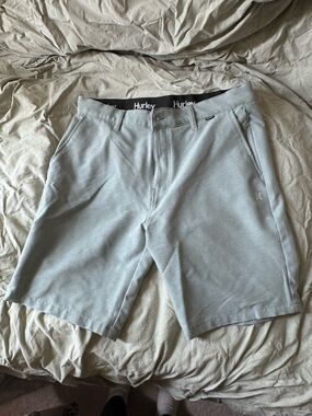 Hurley Men's Light Green Casual Shorts